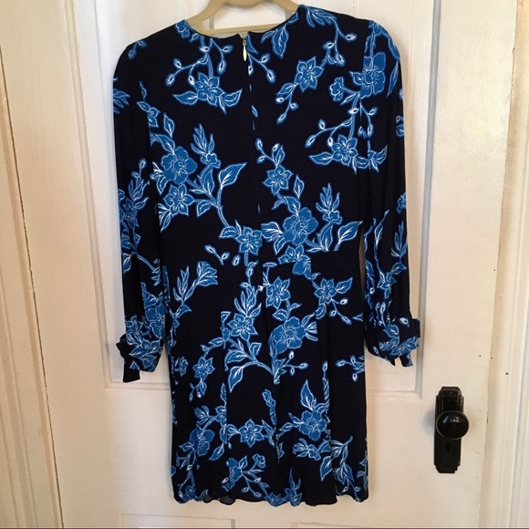 NWOT Draper James Geranium Floral Tie Sleeve Dress - Picture 8 of 8